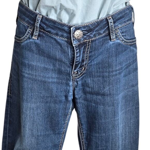 Silver Jeans Womens Crop Jeggings Size 30 Medium Wash Blue Denim Stretch‎ Casual - Picture 3 of 10